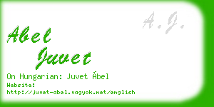 abel juvet business card